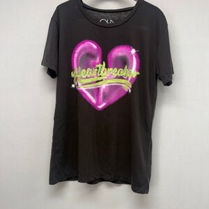 Women's Chaser Brown/black Heartbreaker Short Sleeve Tee S